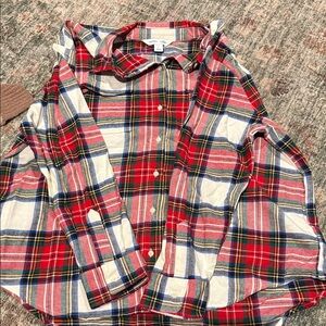 Plaid Button-Up Shirt